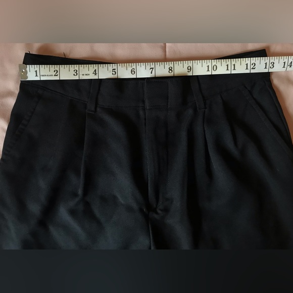 Y2K Elite Black Tailored & Cuffed Trouser Pants - 12 REG - Picture 4 of 11